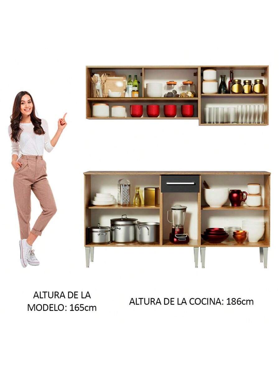 Cocina Integral 169cm Emilly Dance Madesa