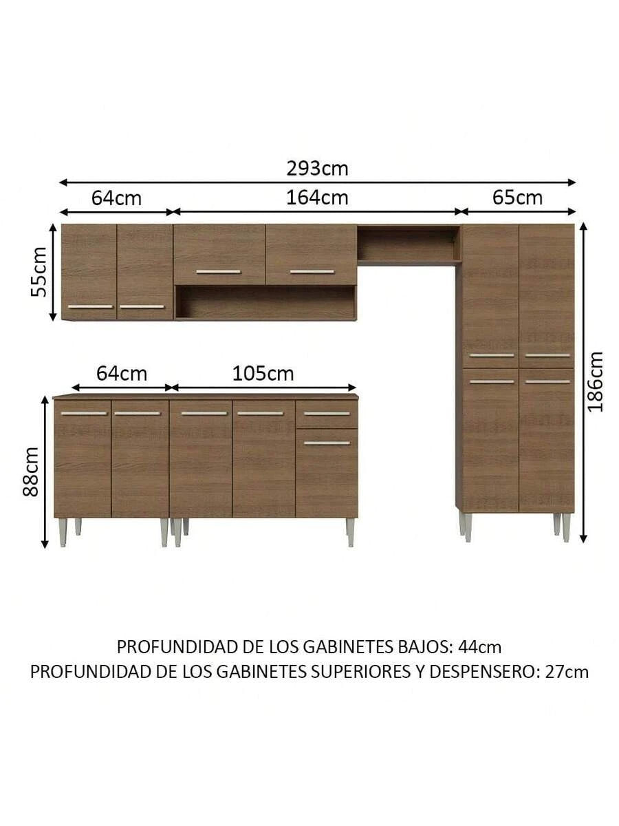 Madesa Armario Cocina Integral 293cm