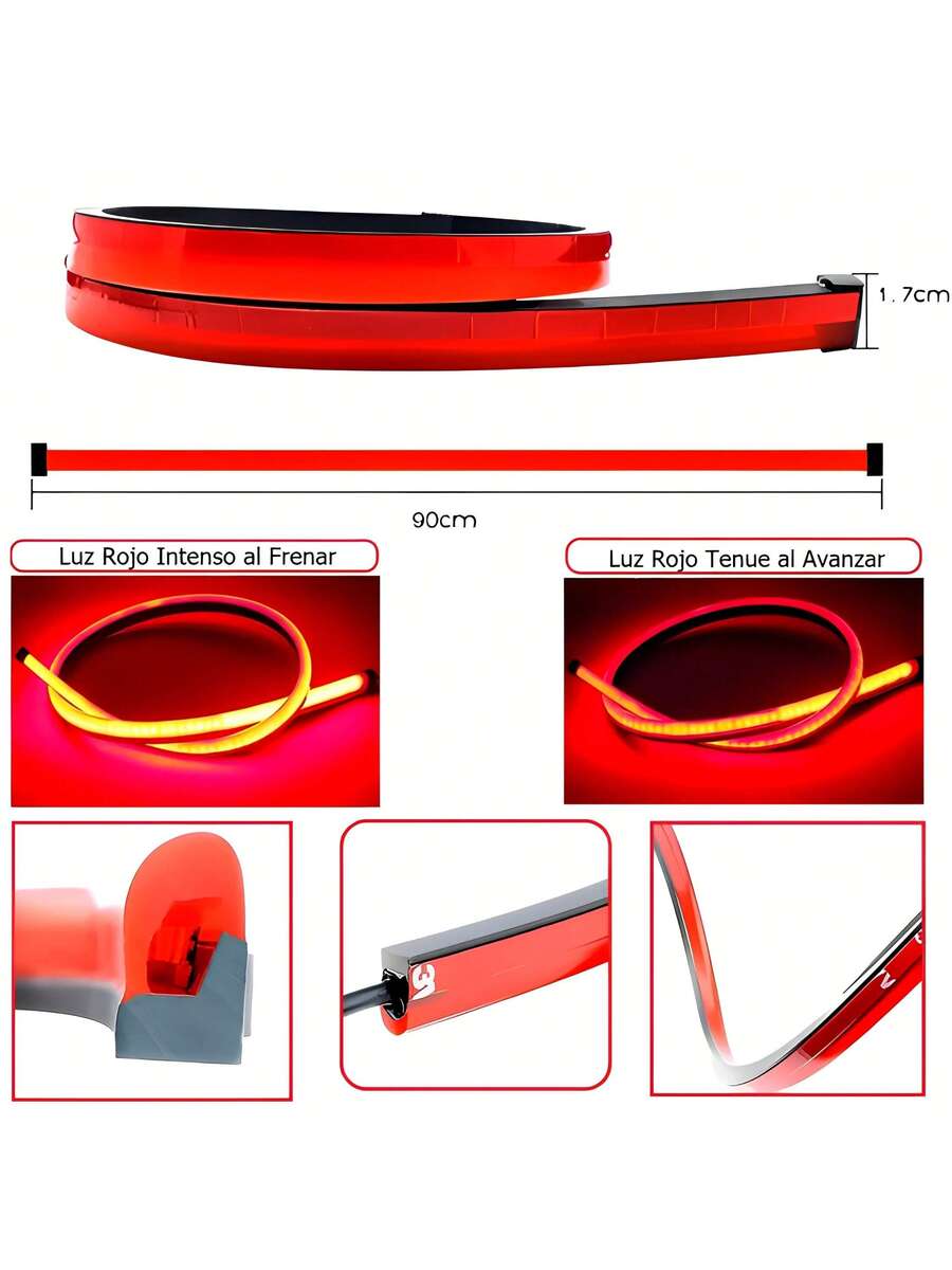 Tira Led Luz Stop Freno Auto Decorativa Universal
