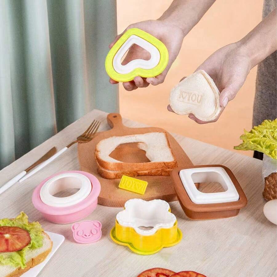 Juego de 10 Cortadores y Selladores de Sándwich