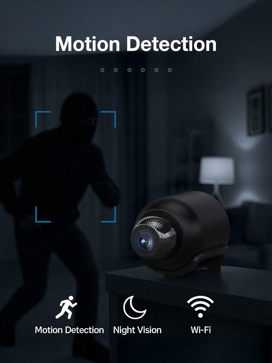 Cámara WiFi mini con visión nocturna