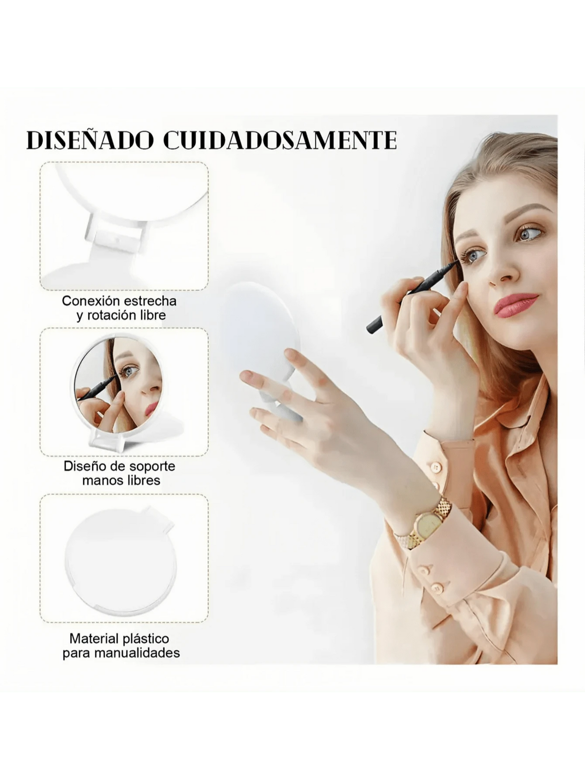 50 espejos de maquillaje portátiles