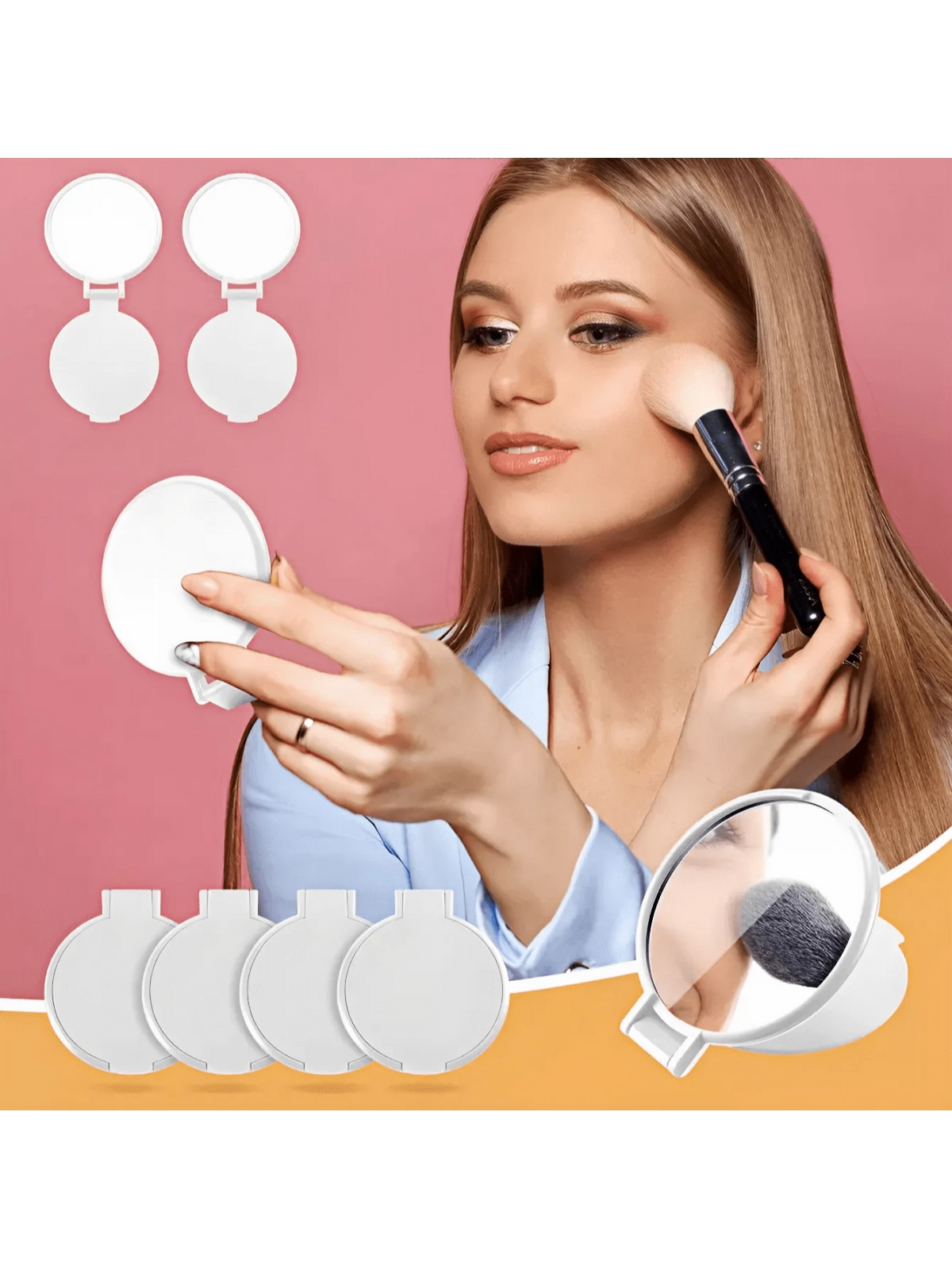 50 espejos de maquillaje portátiles