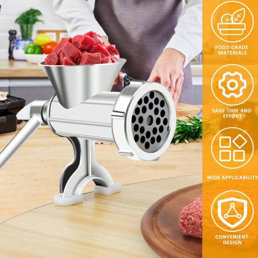 Molinillo de carne, de acero inoxidable manual