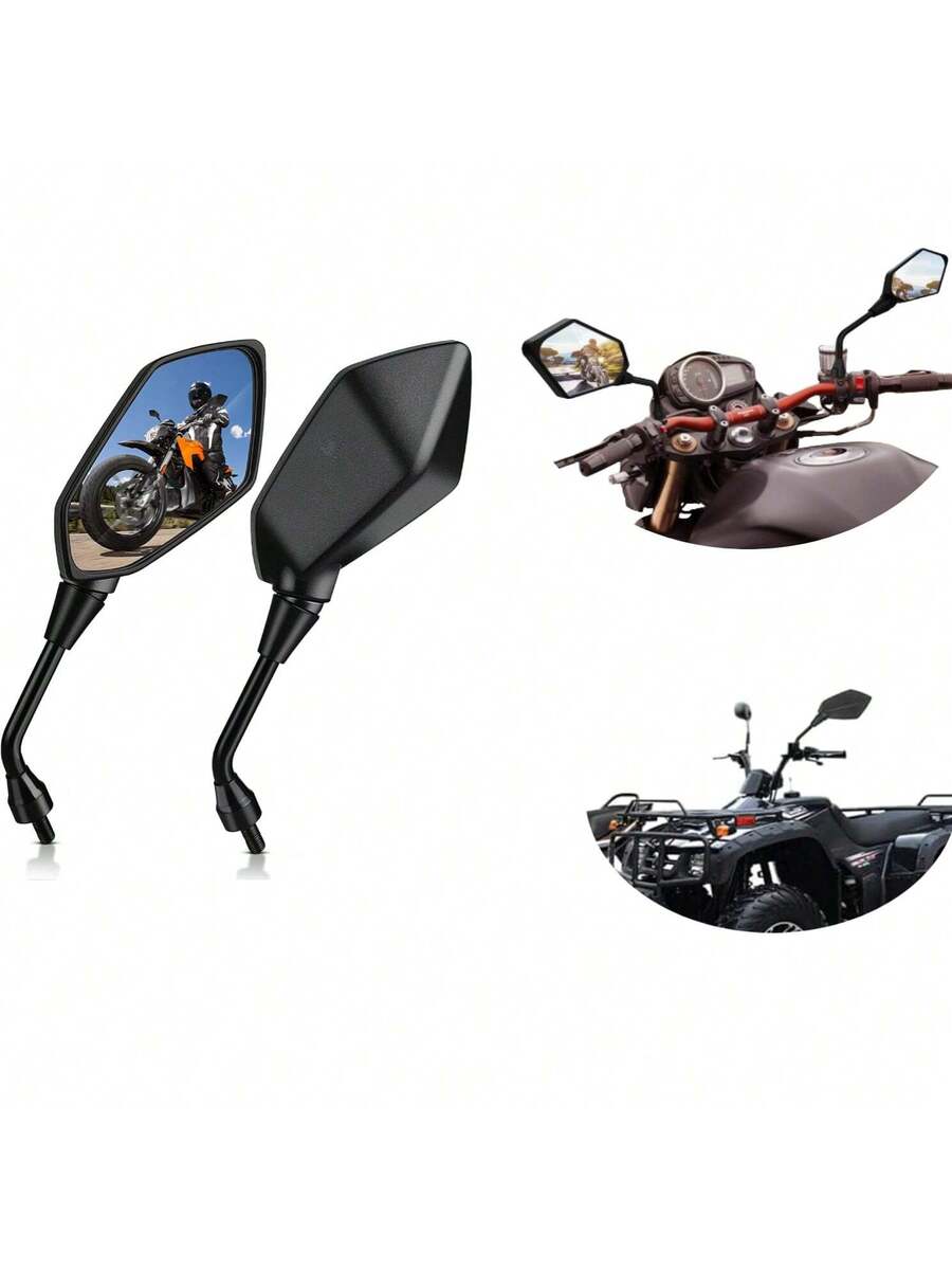 Espejo Moto Retrovisor Universal Deportivo Manillar 10mm