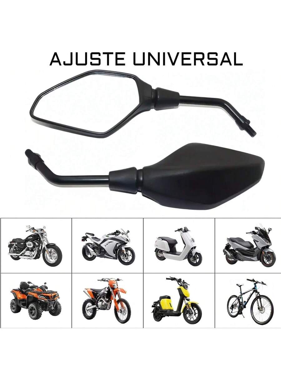 Espejo Moto Retrovisor Universal Deportivo Manillar 10mm