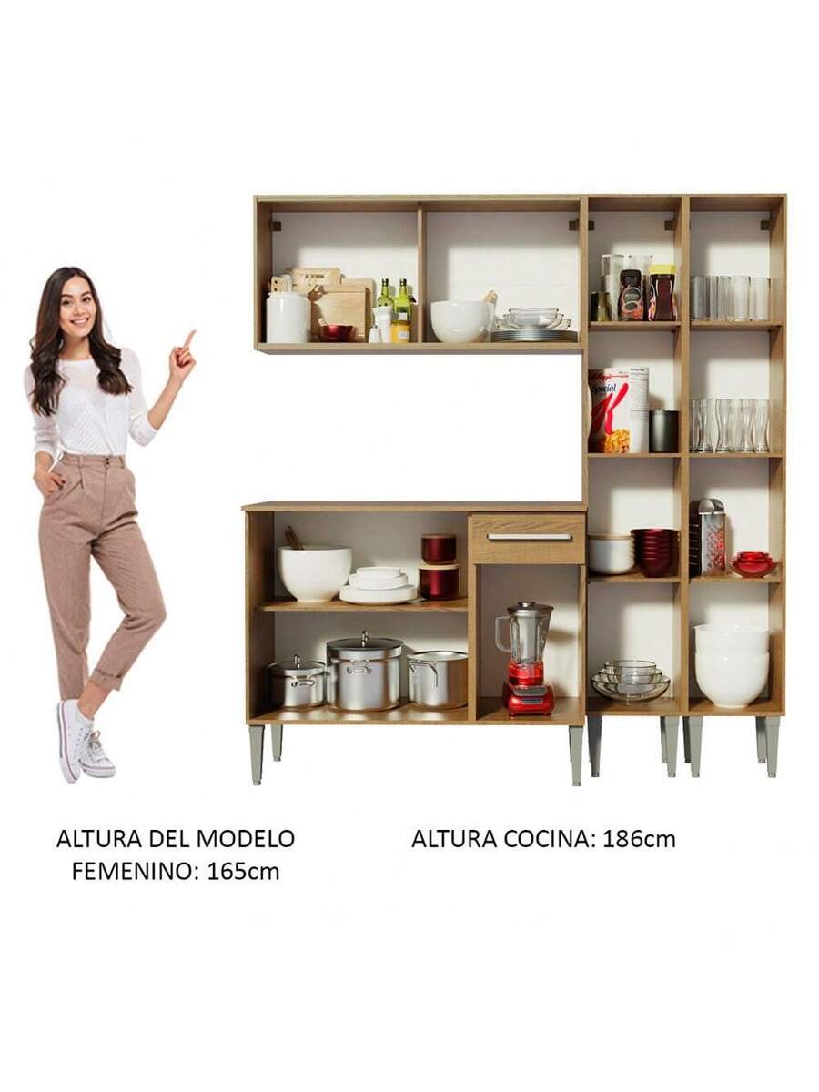Cocina Integral Completa Modular Madesa 169cm