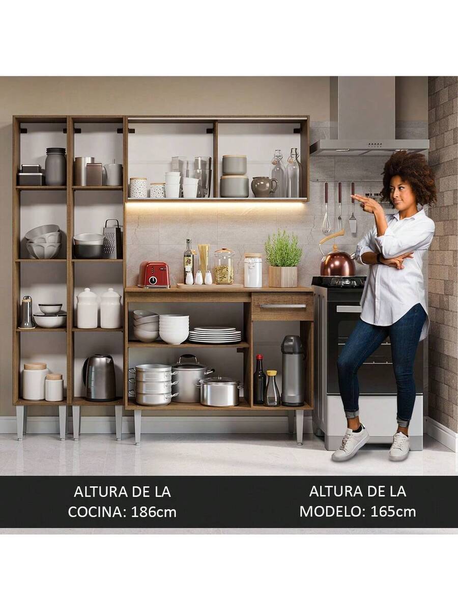 Cocina Integral Completa Modular Madesa 169cm