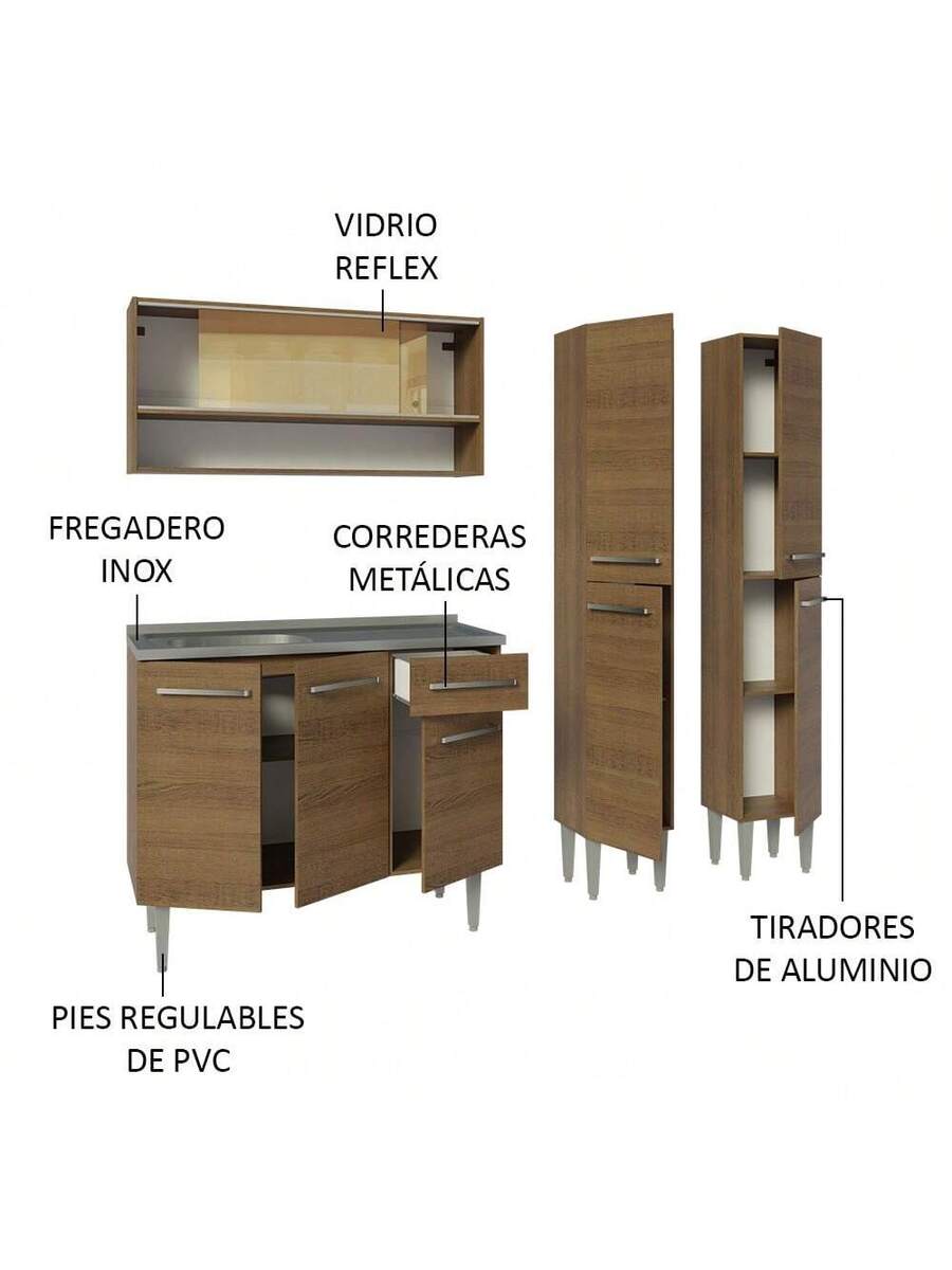 Mueble Cocina Compacta 169cm
