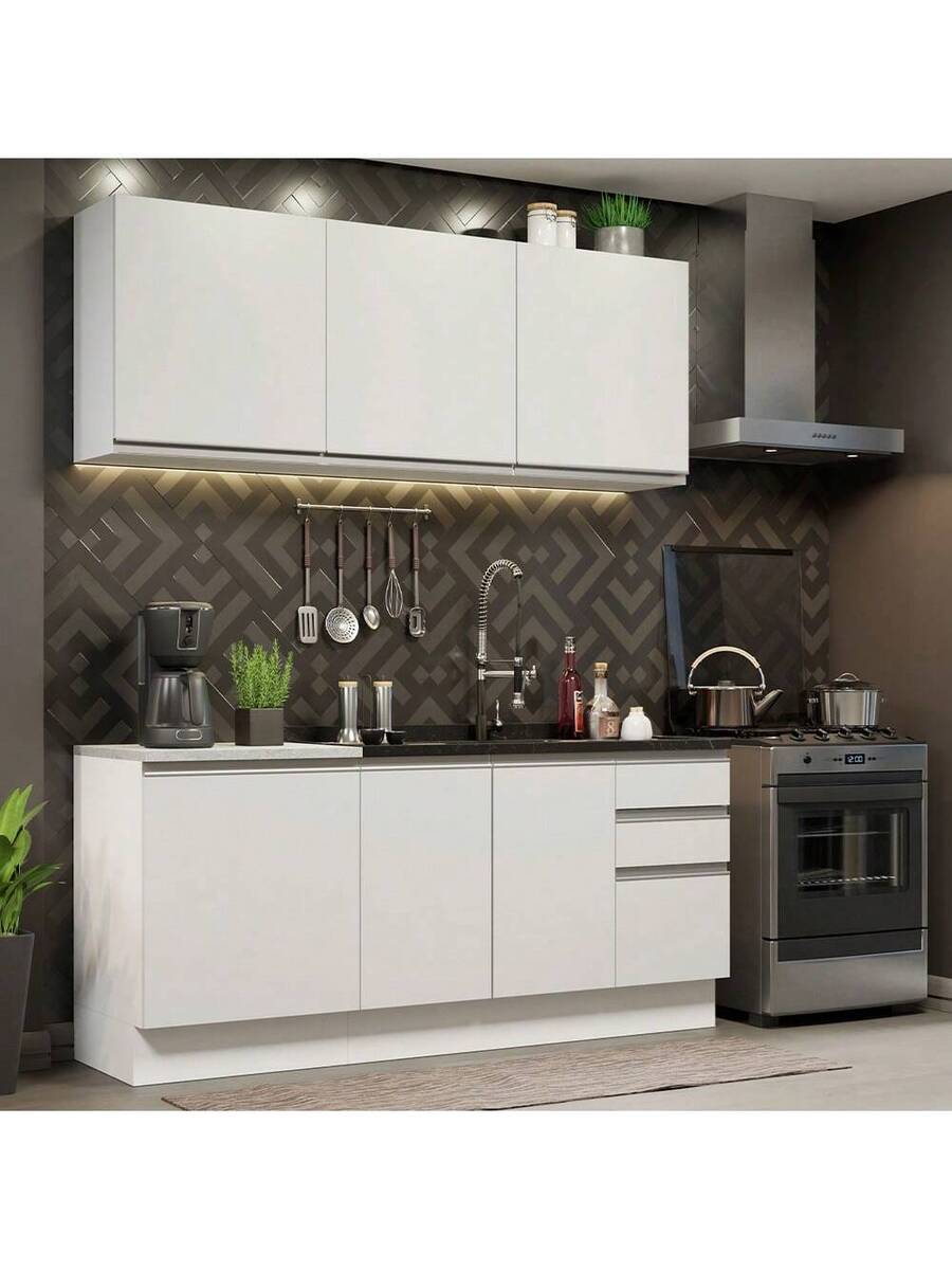 Cocina Integral Madesa Glamy Sin Tarja 180 Cm