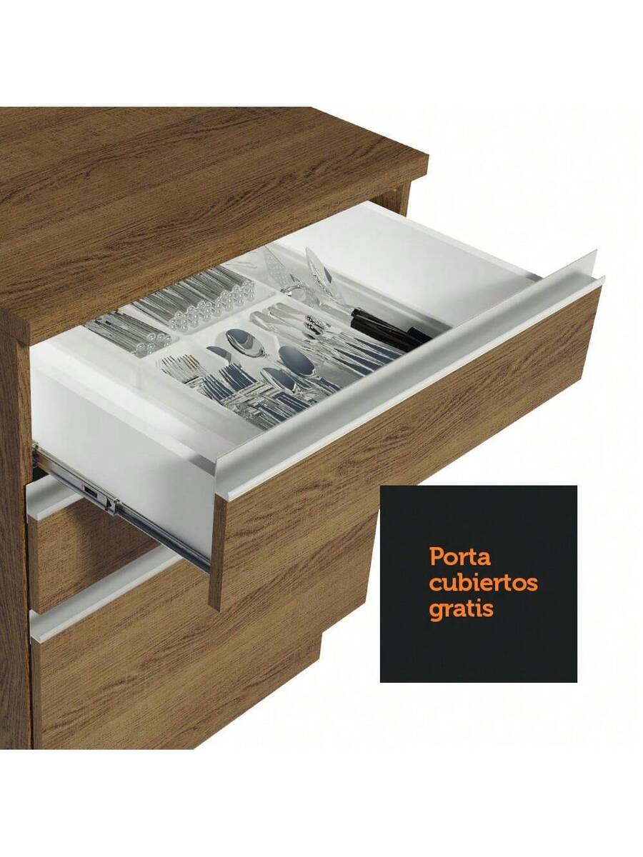 Mueble De Cocina Completo Rustic Glamy Madesa De 200cm