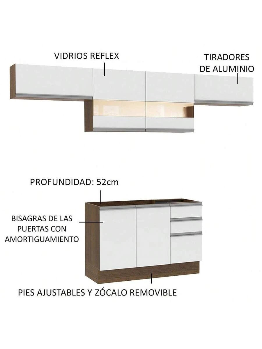 Cocina Integral Completa Modular Madesa 280cm