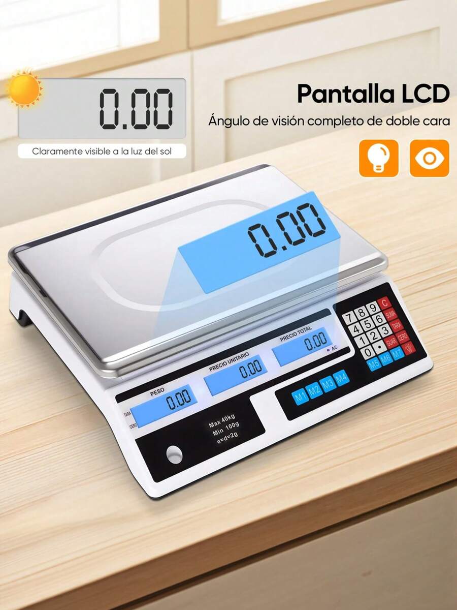 Bascula Comercial Digital 40kg Economica