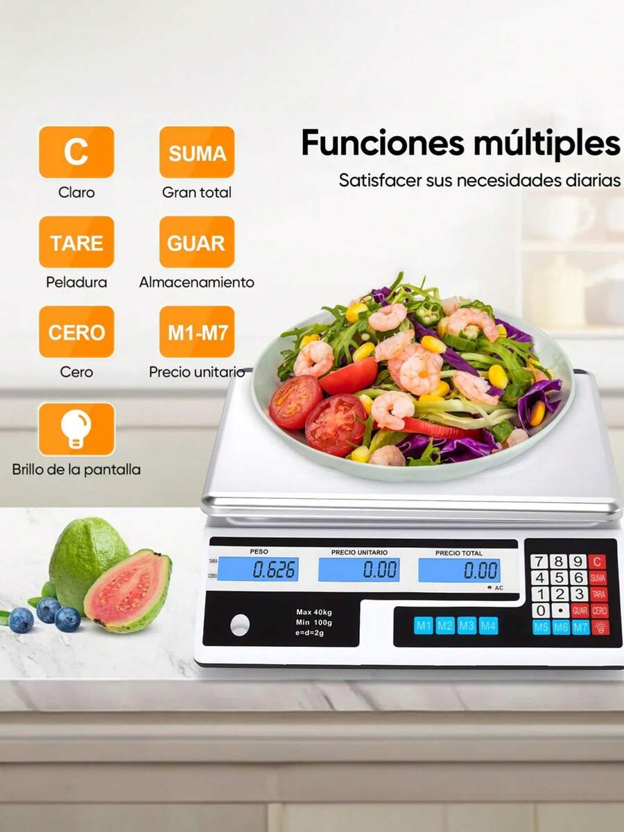 Bascula Comercial Digital 40kg Economica