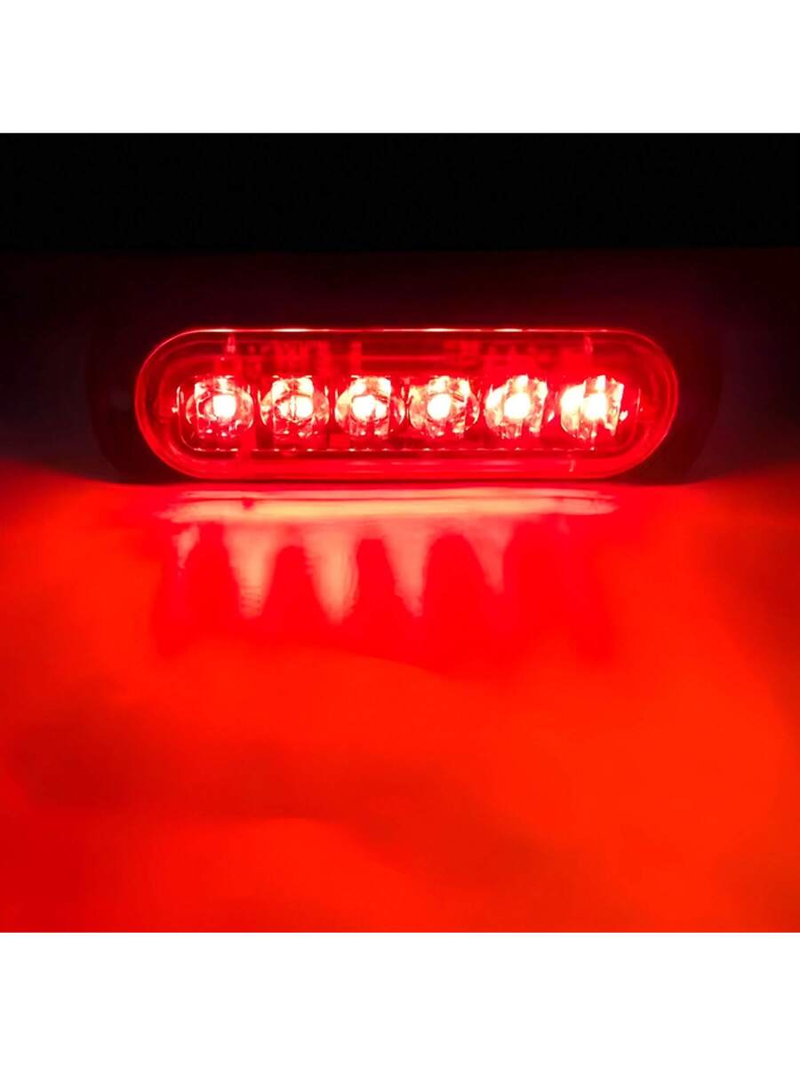 2 pzs Faro Led Patrulla Escolta Barra Lateral Estrobo
