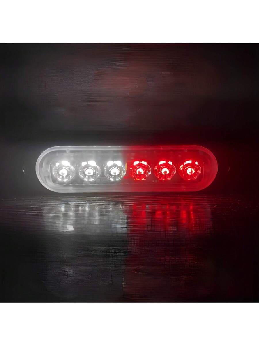 2 pzs Faro Led Patrulla Escolta Barra Lateral Estrobo