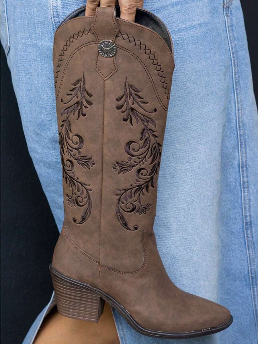 Botas estilo vaquero de media caña western