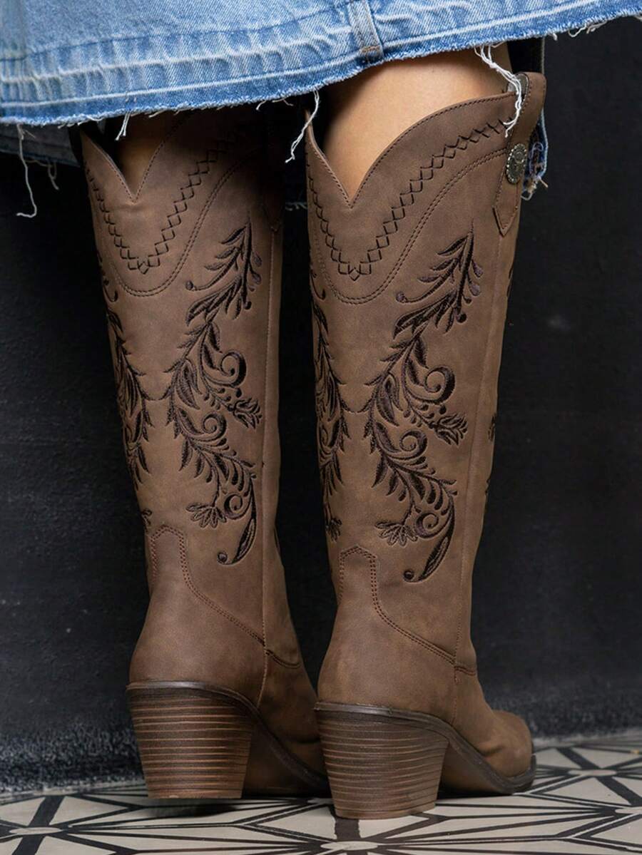 Botas estilo vaquero de media caña western