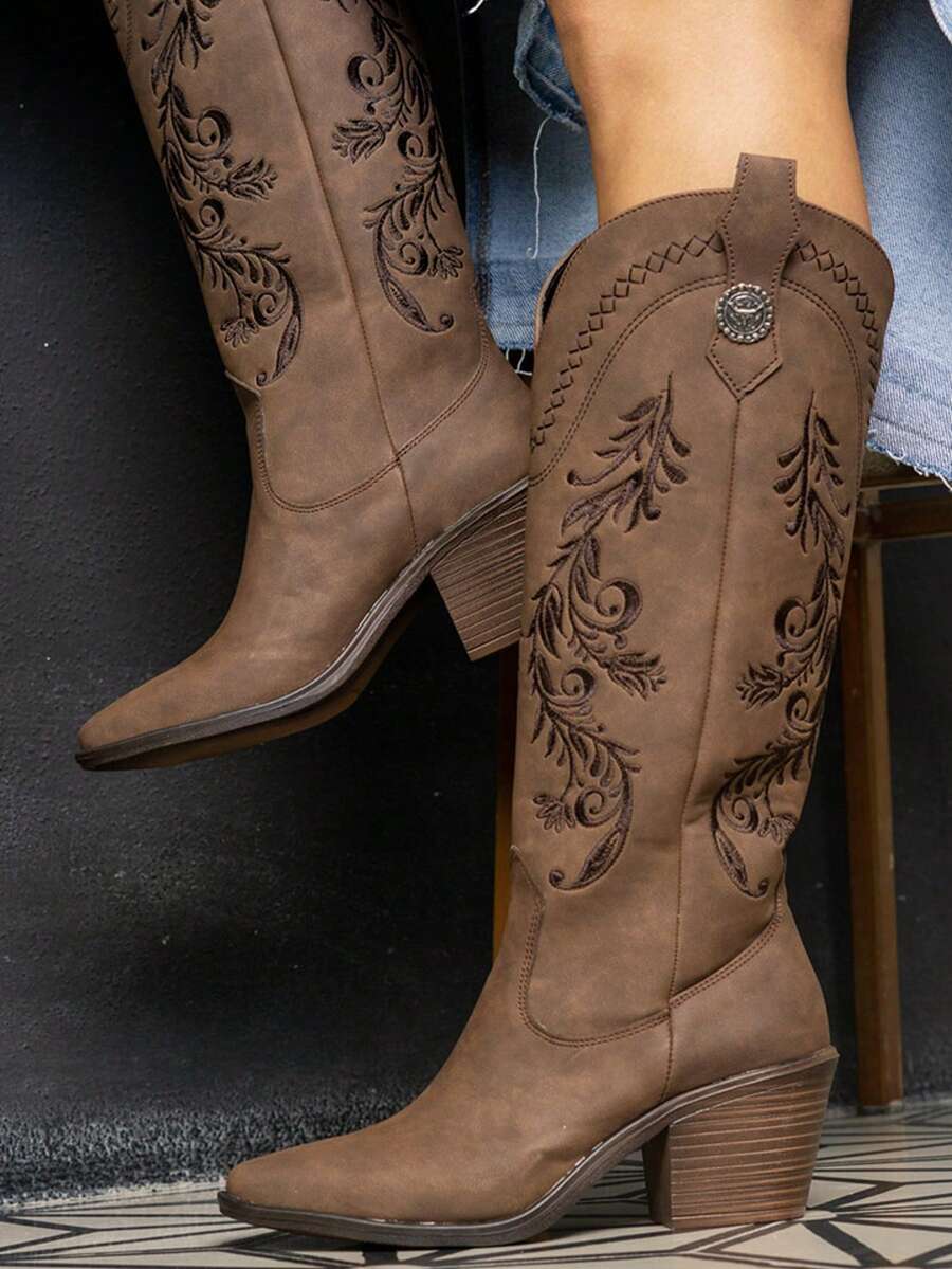 Botas estilo vaquero de media caña western