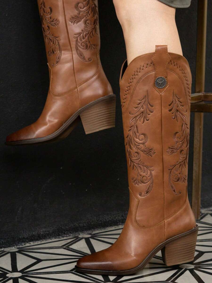 Botas estilo vaquero de media caña western