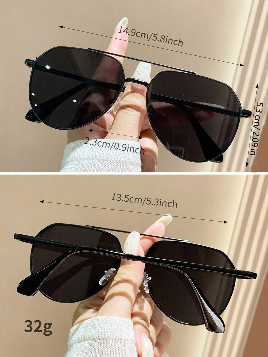 gafas de aviador con montura de metal unisex