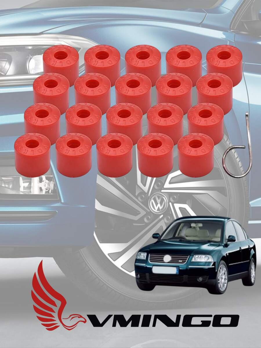 20 Piezas Tapon Redondo VW Deportivo Cubre Birlo Tapa Perno 17mm