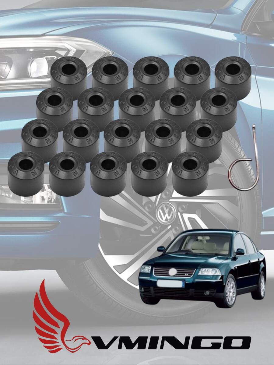 20 Piezas Tapon Redondo VW Deportivo Cubre Birlo Tapa Perno 17mm
