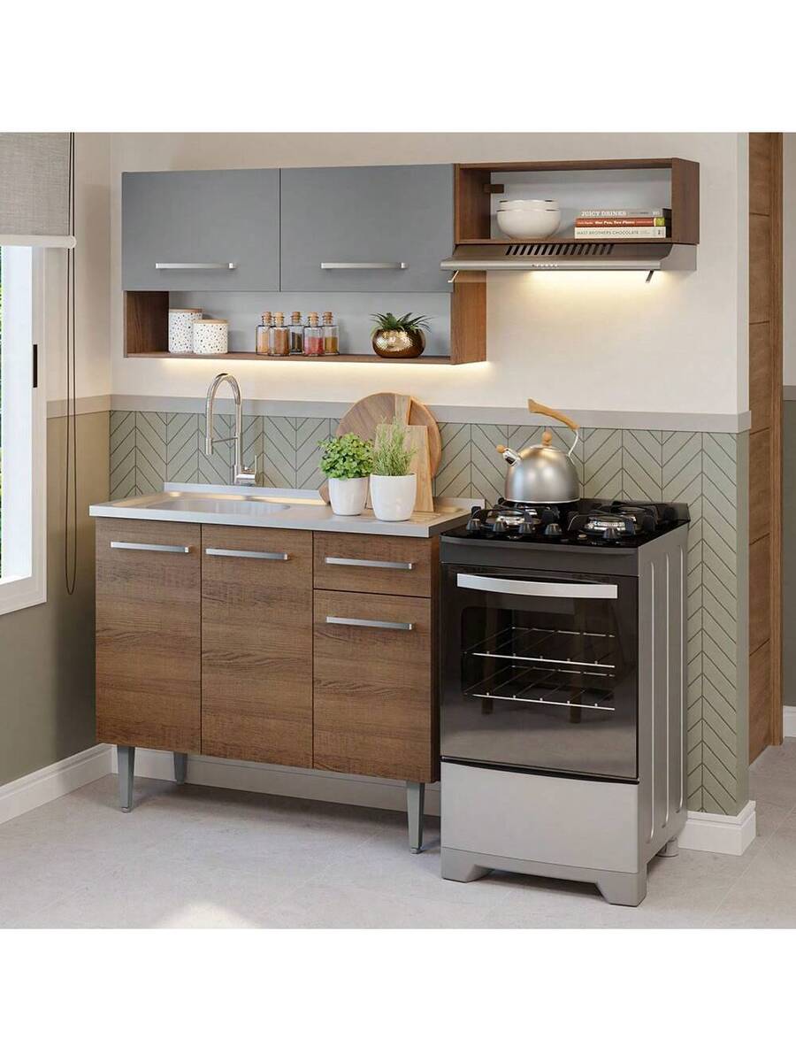 Cocina Integral Completa Modular Madesa 165cm