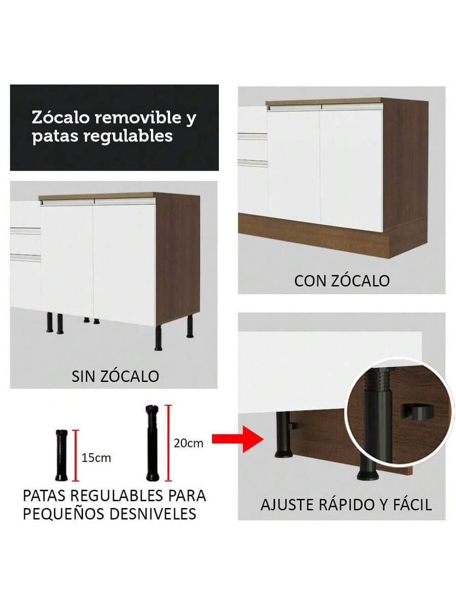 Cocina Integral Completa Modular Madesa 200cm