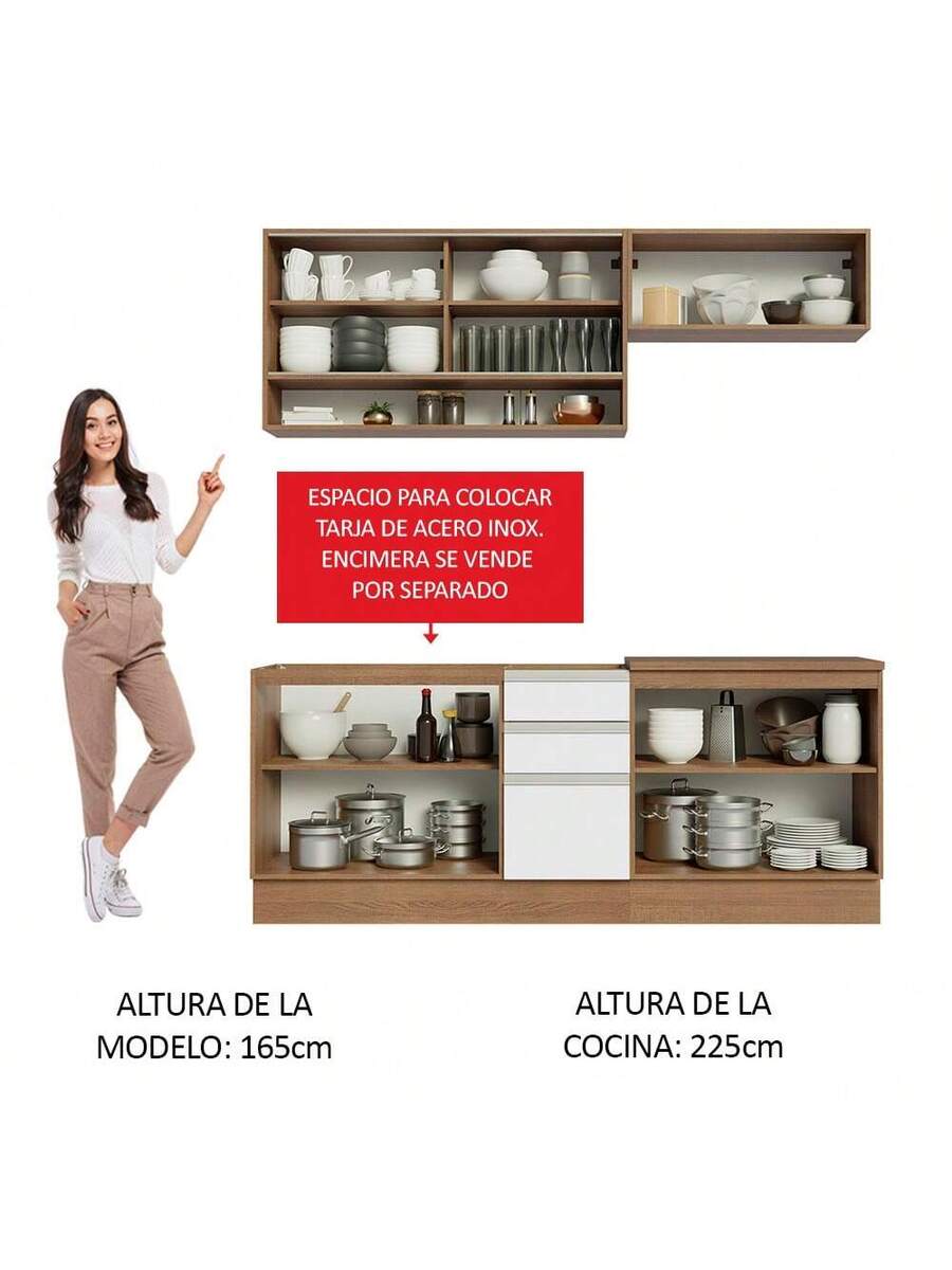 Cocina Integral Completa Modular Madesa 200cm