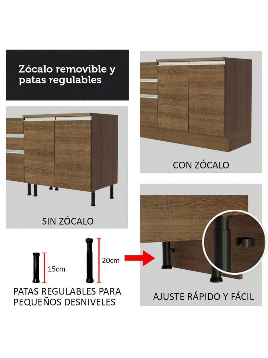 Cocina Integral Completa Modular Madesa 240cm