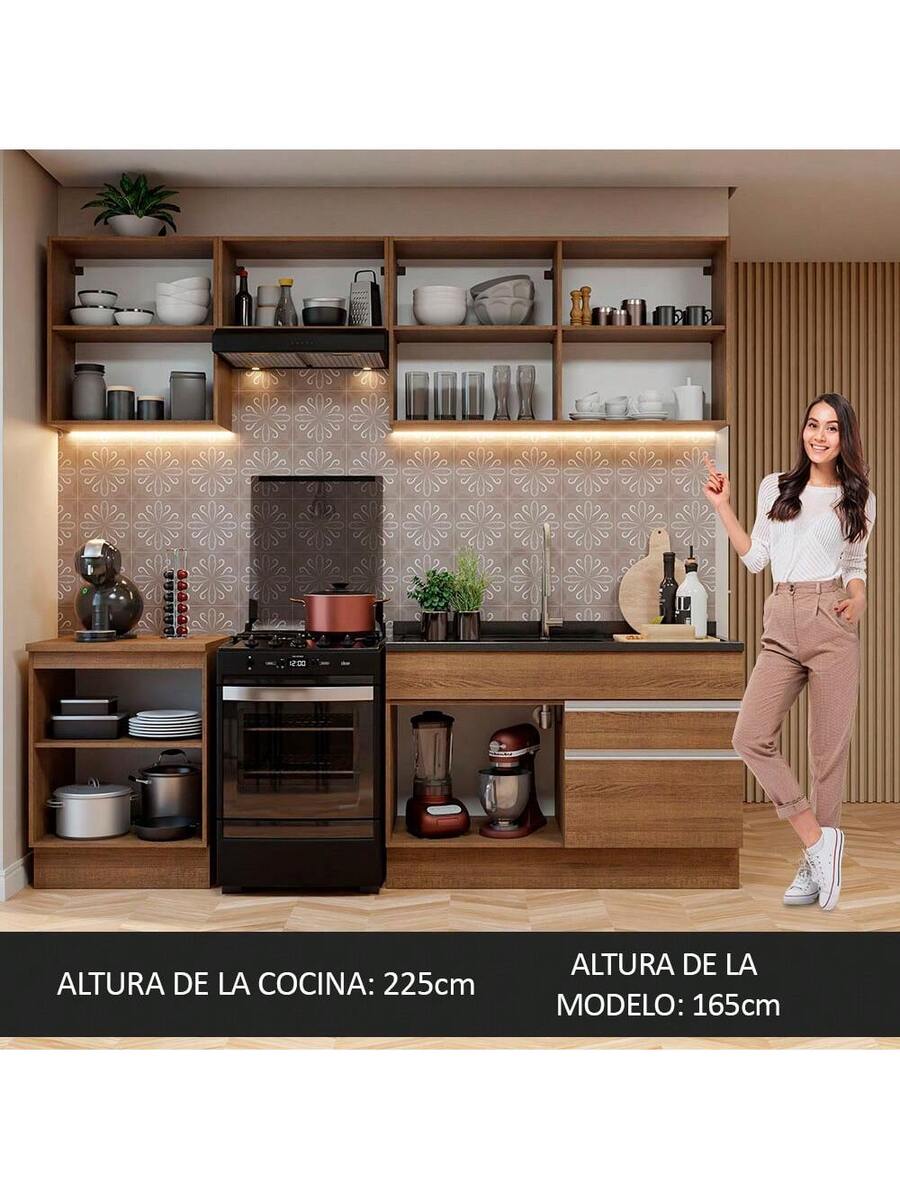 Cocina Integral Completa Modular Madesa 240cm