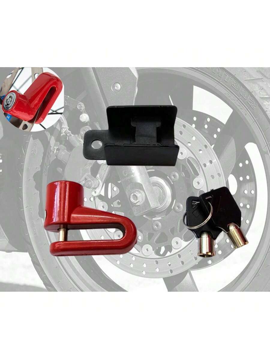 Candado Disco Aluminio Motocicleta Bicicleta Segura Proteccion Anti Robo Freno