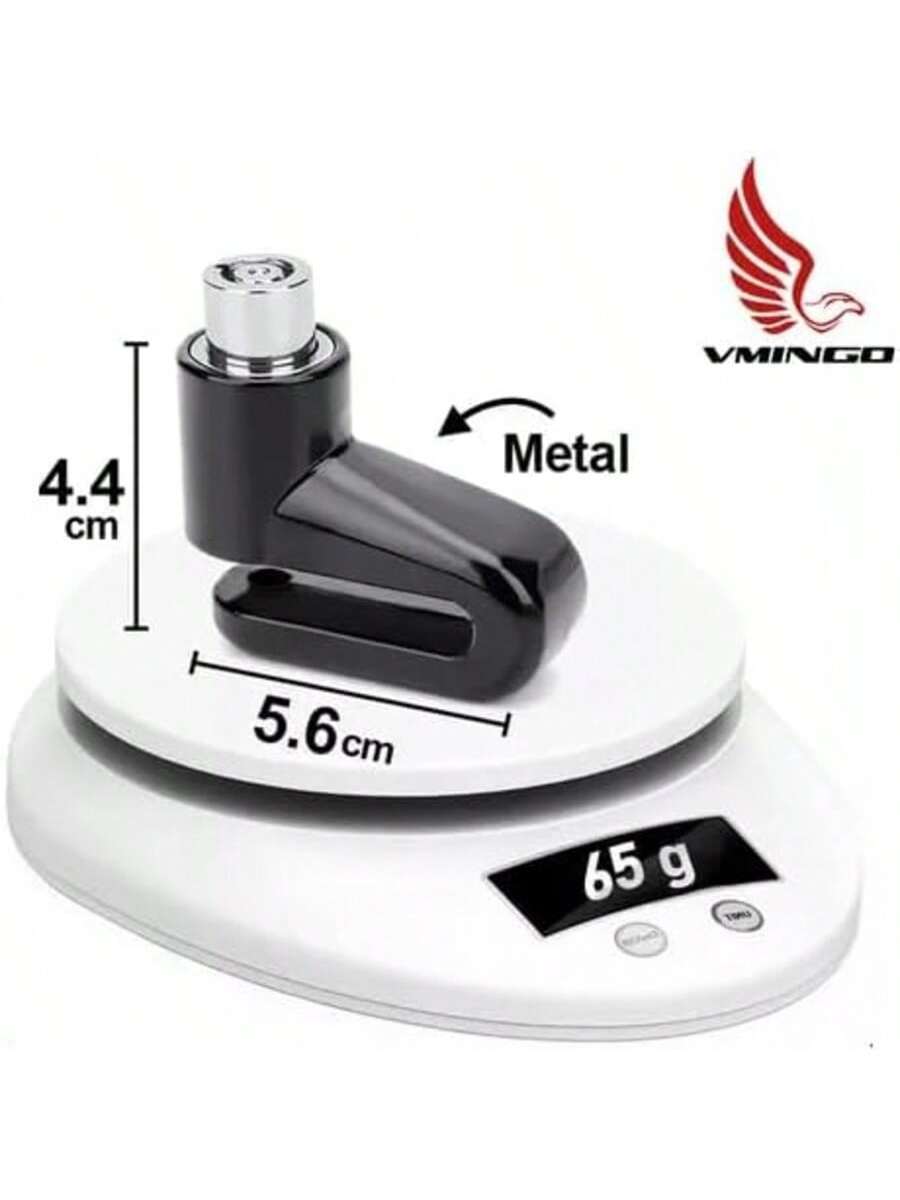 Candado Disco Aluminio Motocicleta Bicicleta Segura Proteccion Anti Robo Freno