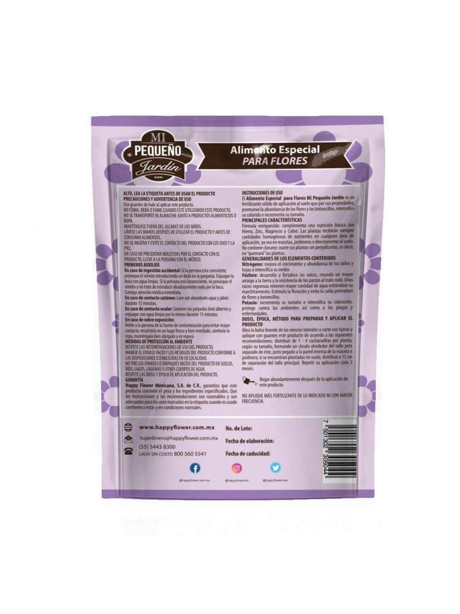 Especial para Flores 250 g | Floral Concentrado | Cuidado de Rosas y Plantas