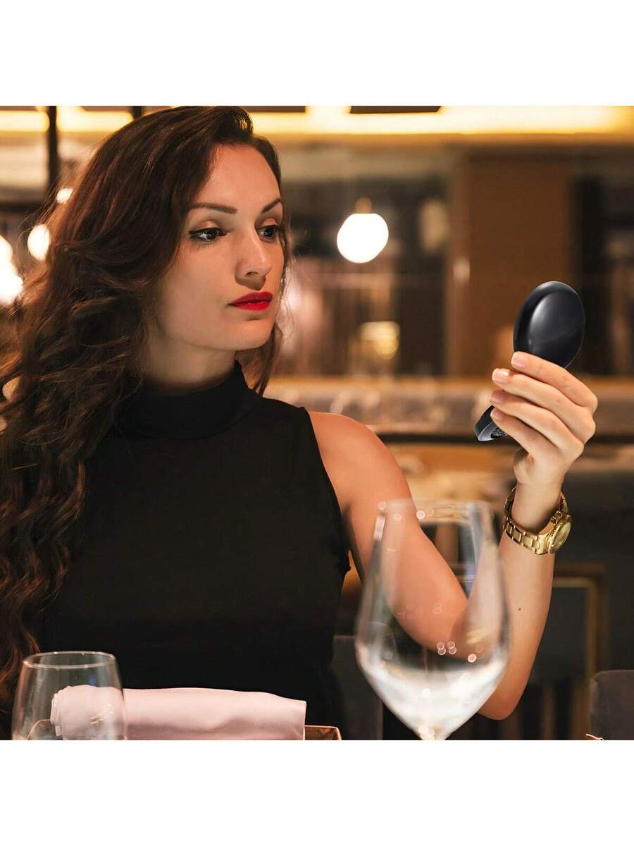 10pcs Espejos De Bolsillo Para Maquillaje Portátil Con Peine