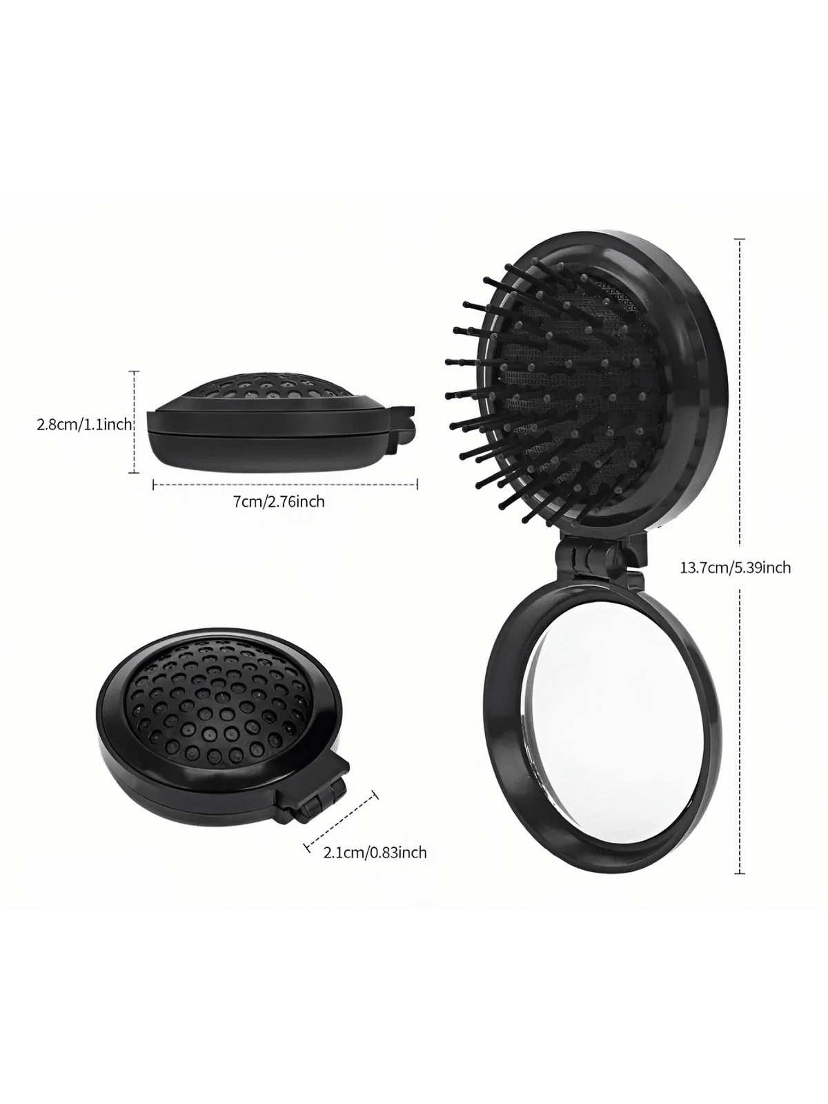 10pcs Espejos De Bolsillo Para Maquillaje Portátil Con Peine