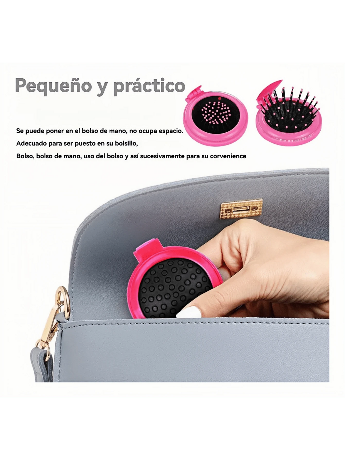 10pcs Espejos De Bolsillo Para Maquillaje Portátil Con Peine
