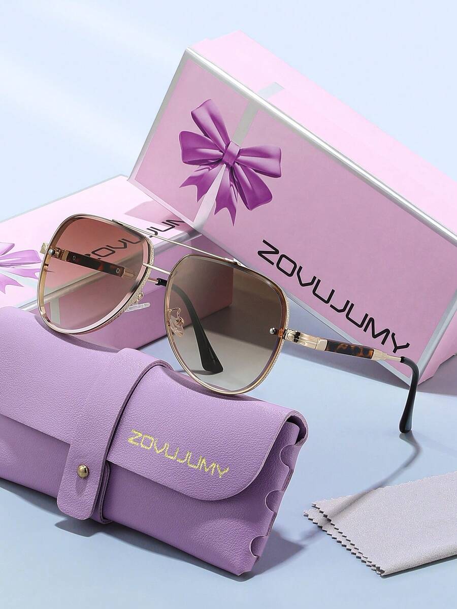 Gafas de aviador de lujo con doble haz