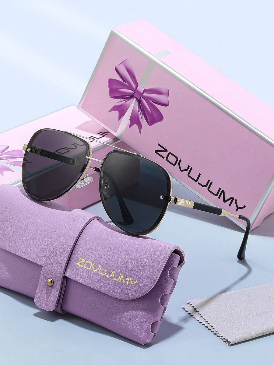 Gafas de aviador de lujo con doble haz