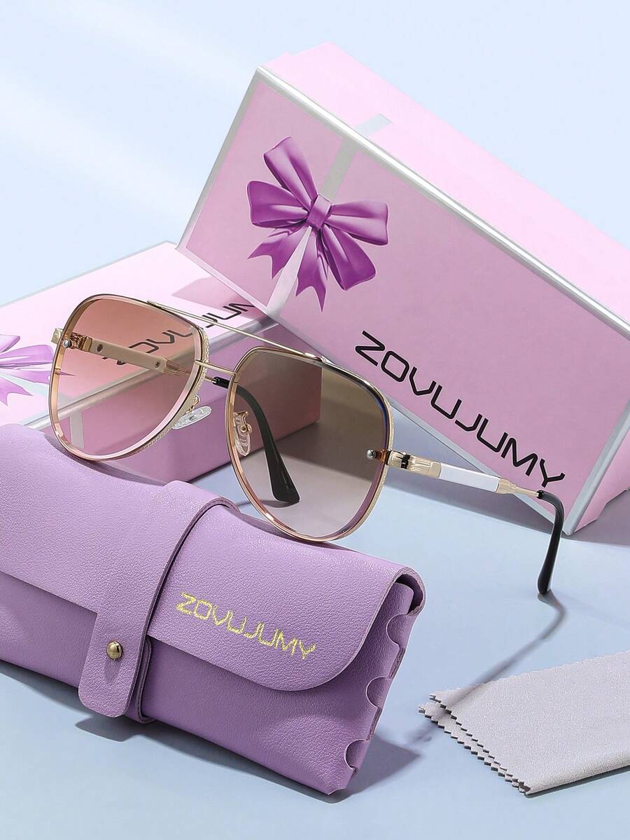 Gafas de aviador de lujo con doble haz