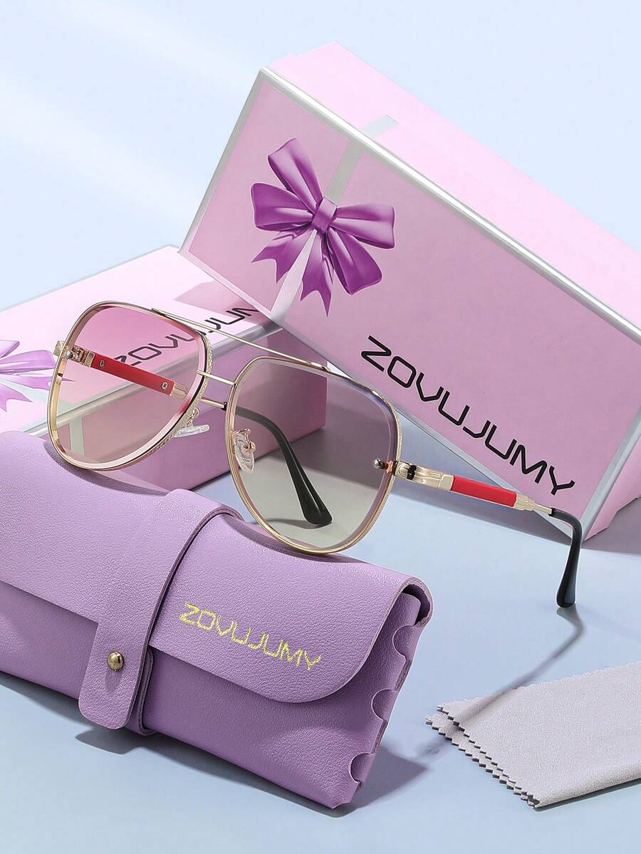Gafas de aviador de lujo con doble haz