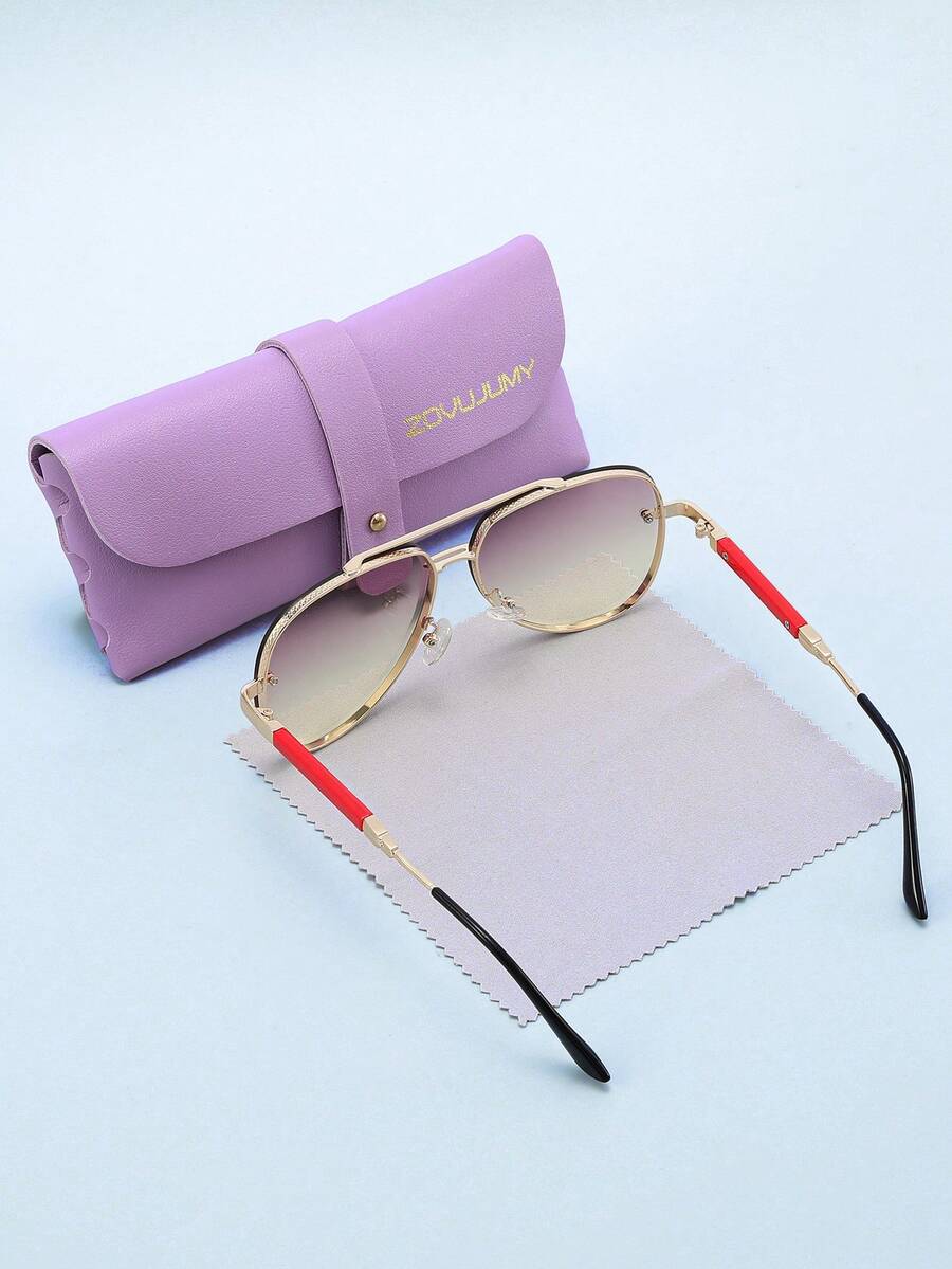 Gafas de aviador de lujo con doble haz