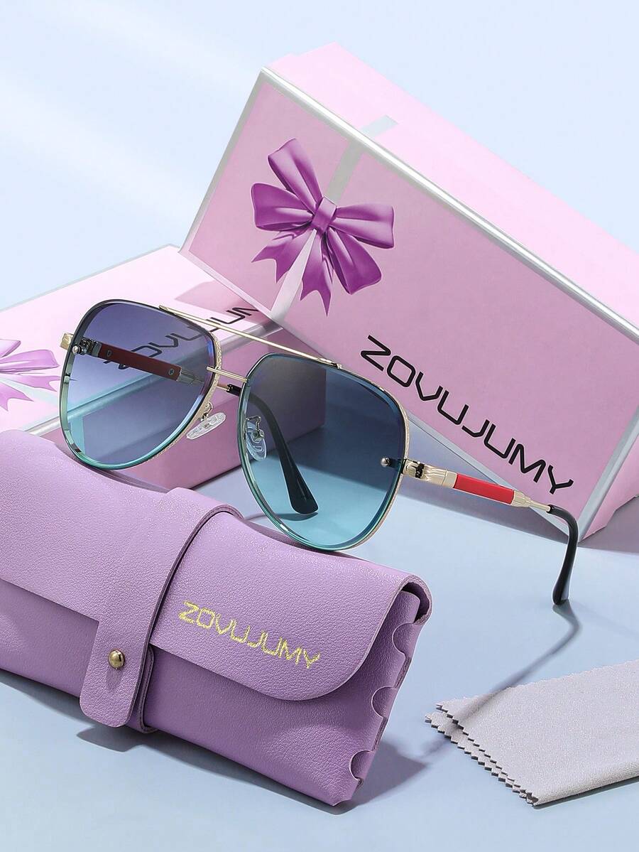 Gafas de aviador de lujo con doble haz