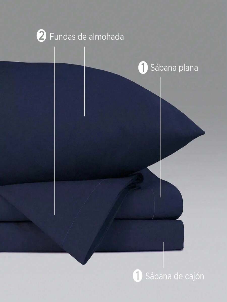 Juego de Sábanas de Microfibra Suave