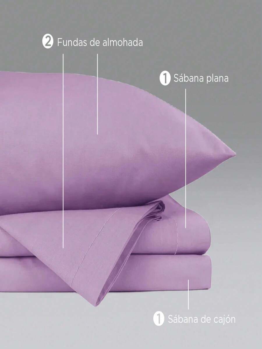 Juego de Sábanas de Microfibra Suave