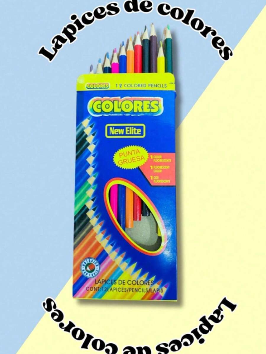2 caja lápices de colores x12