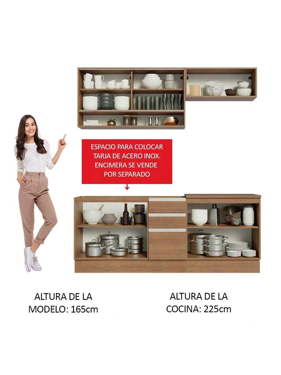 Cocina Integral Completa Modular Madesa 200cm