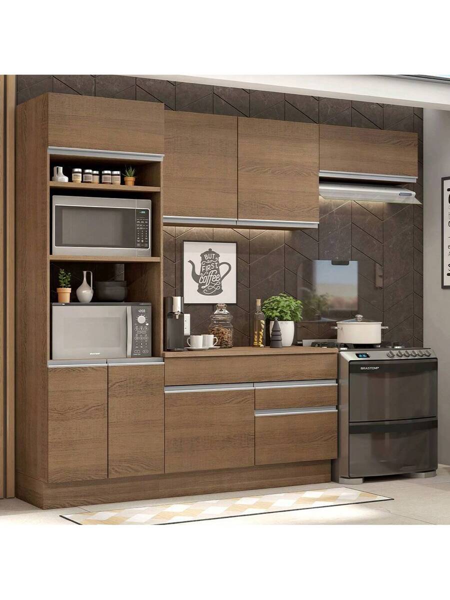 Mueble De Cocina Completo Rustic Glamy Madesa 270cm