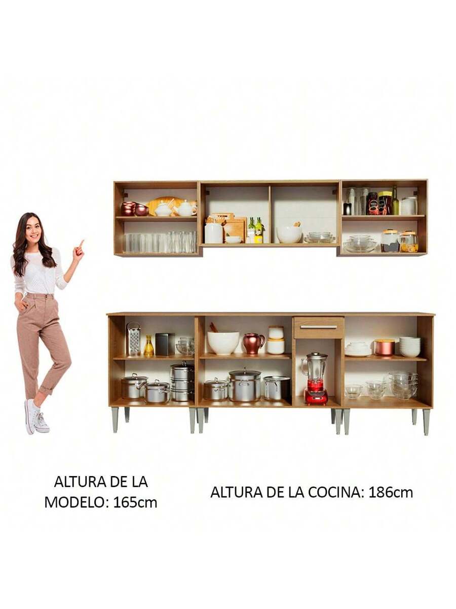 Cocina Integral Completa Modular Madesa 233cm